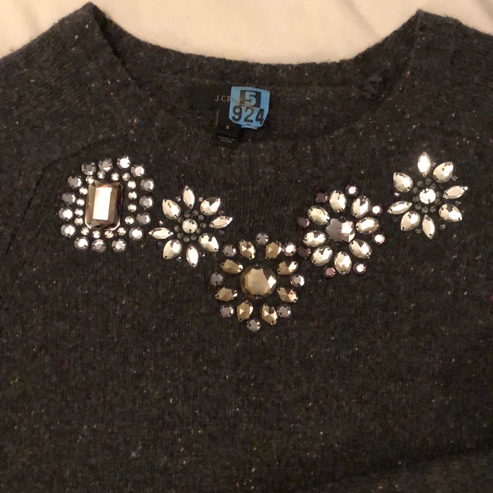 J.Crew bejeweled sweater